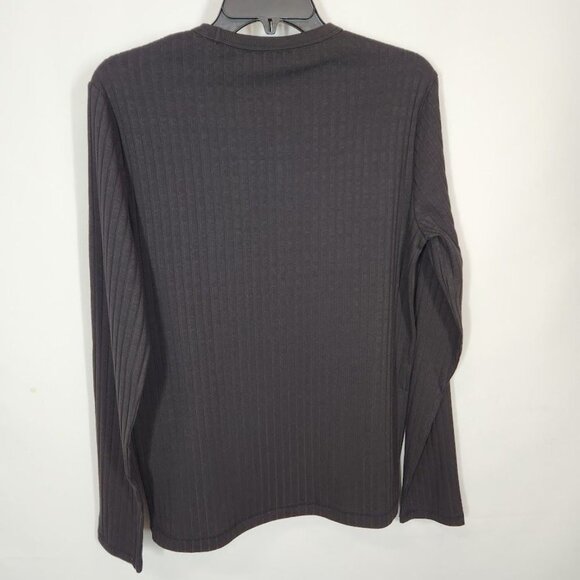 NWT Perry Ellis Vertical Stripe Sweater in Black Size Small - Picture 3 of 7